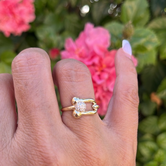 Jewelry - NEW 14K DESIGNER LOOK RING SIZE 
5 size 6 size 7 size 8 size 9 available